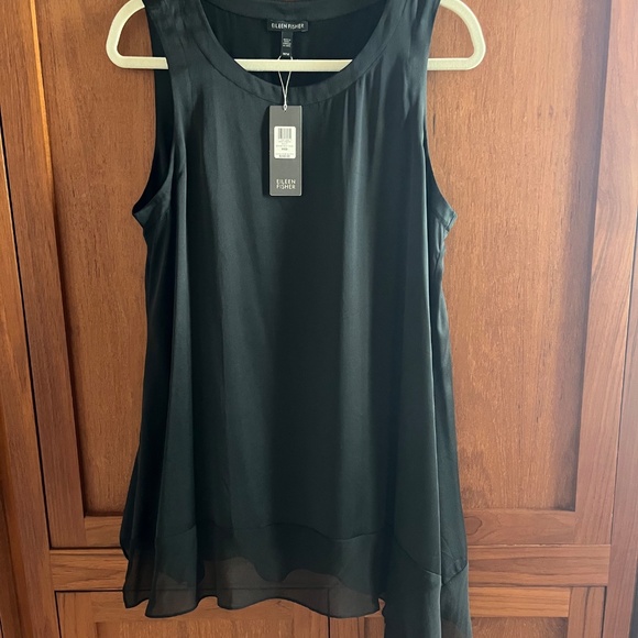 Eileen Fisher Silk Charmuse Tunic - Picture 1 of 3